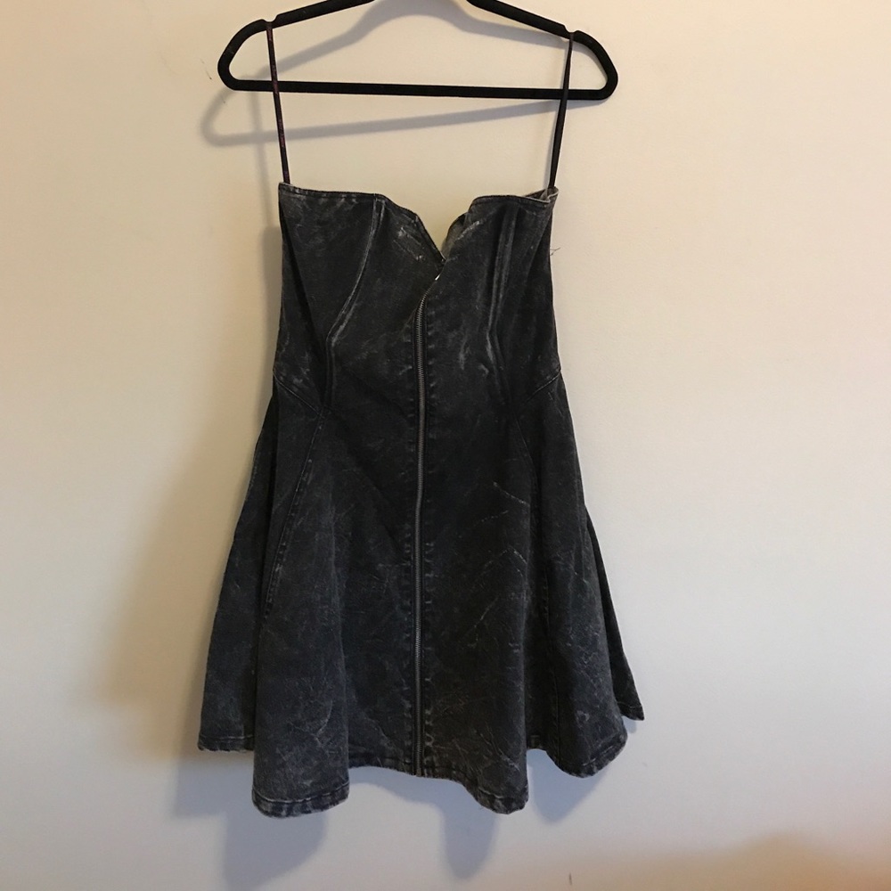 Betsey Johnson acid wash denim dress